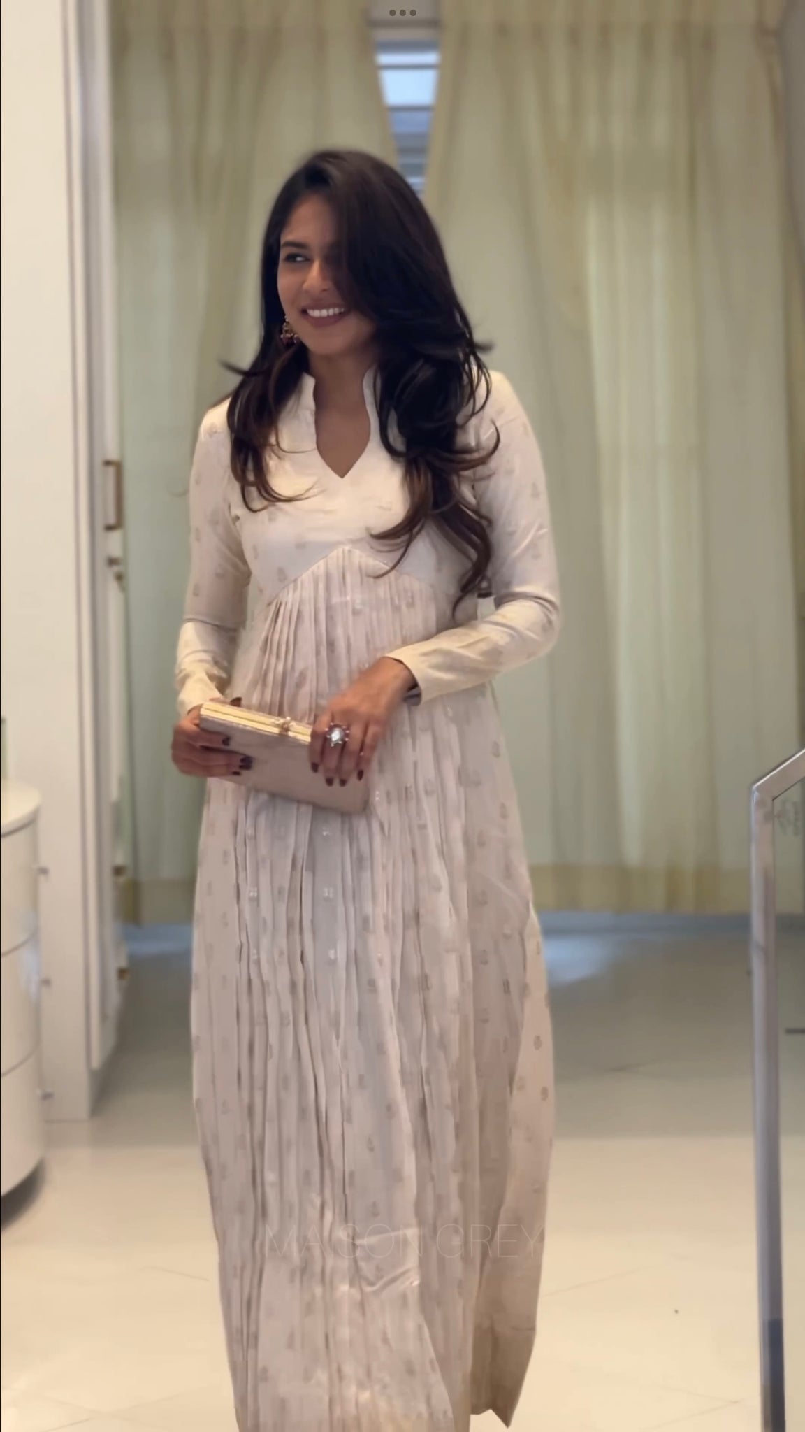 Ivory Chanderi Suit