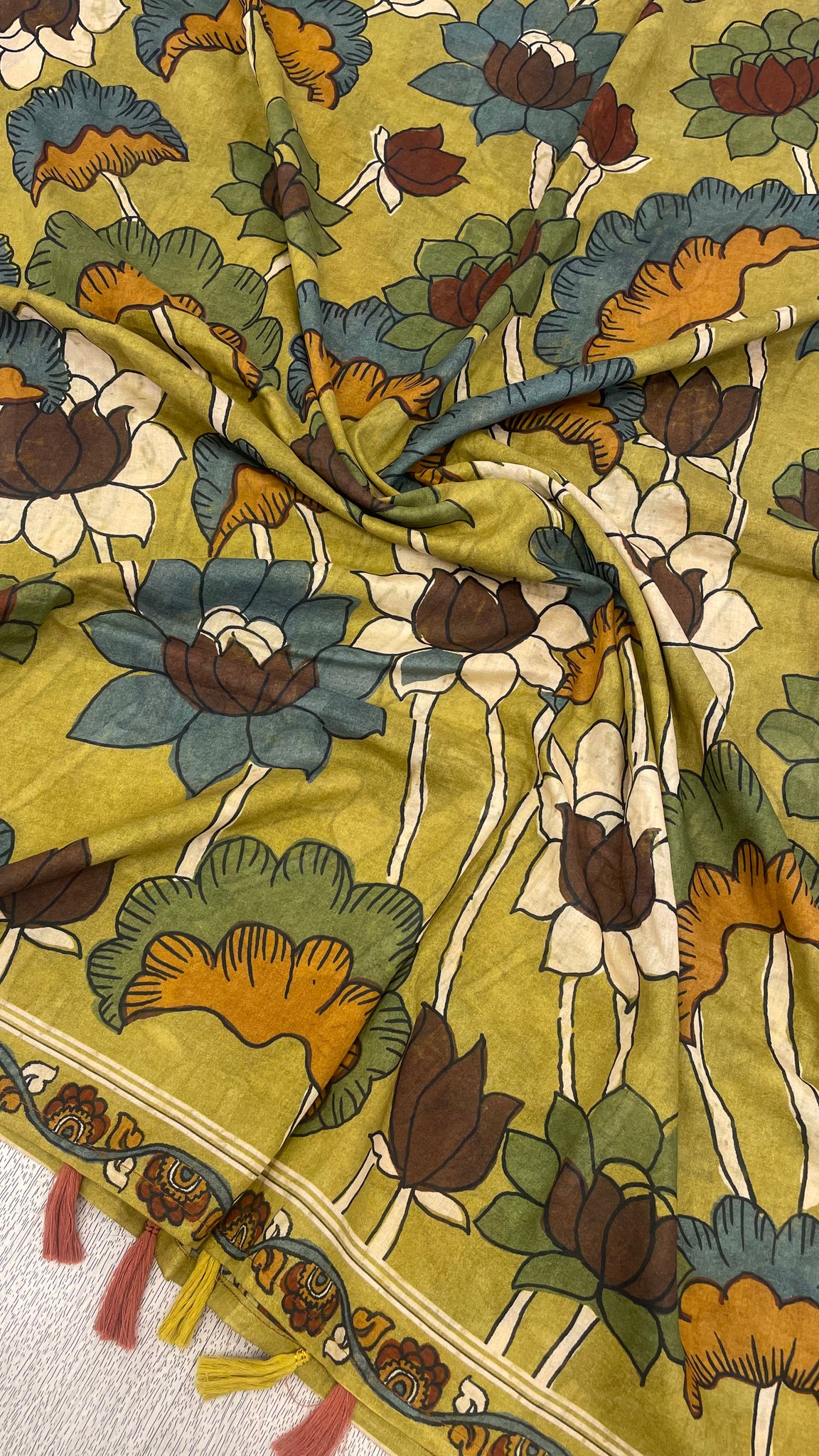 Green Kalamkari Shawl